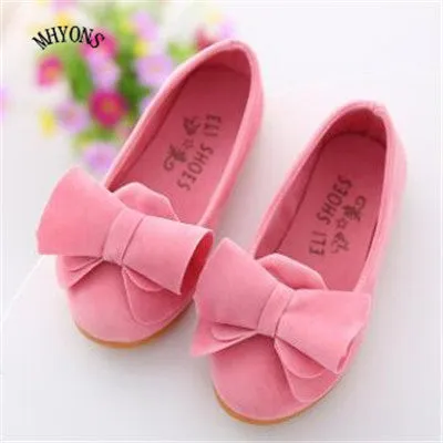 2016 spring autumn new children's casual shoes girls princess bow solid Peas shoes safty quality non-slip shoes for kids