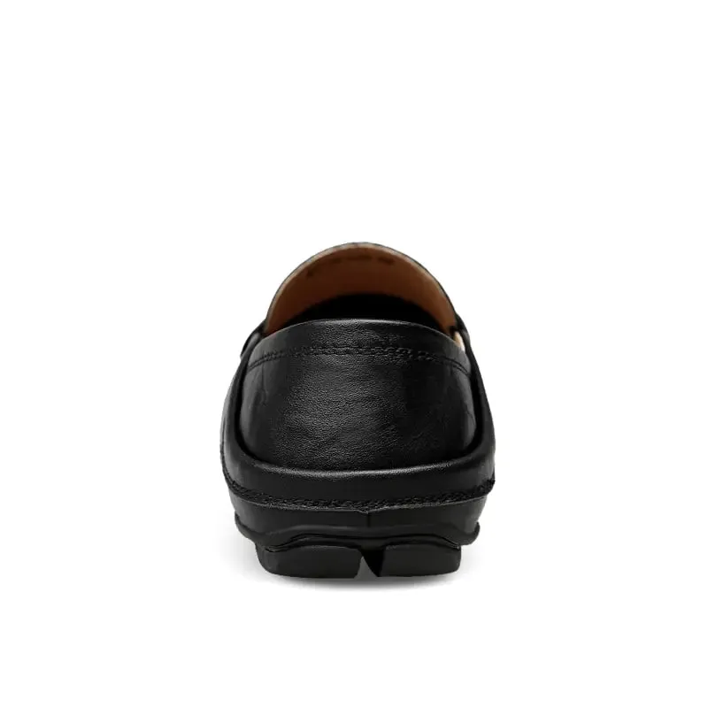 Casual Leather Slip-On Loafers