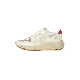 Golden Goose - Sneakers Running Sole - Blanc/Gris Perle/Crème/Rouge