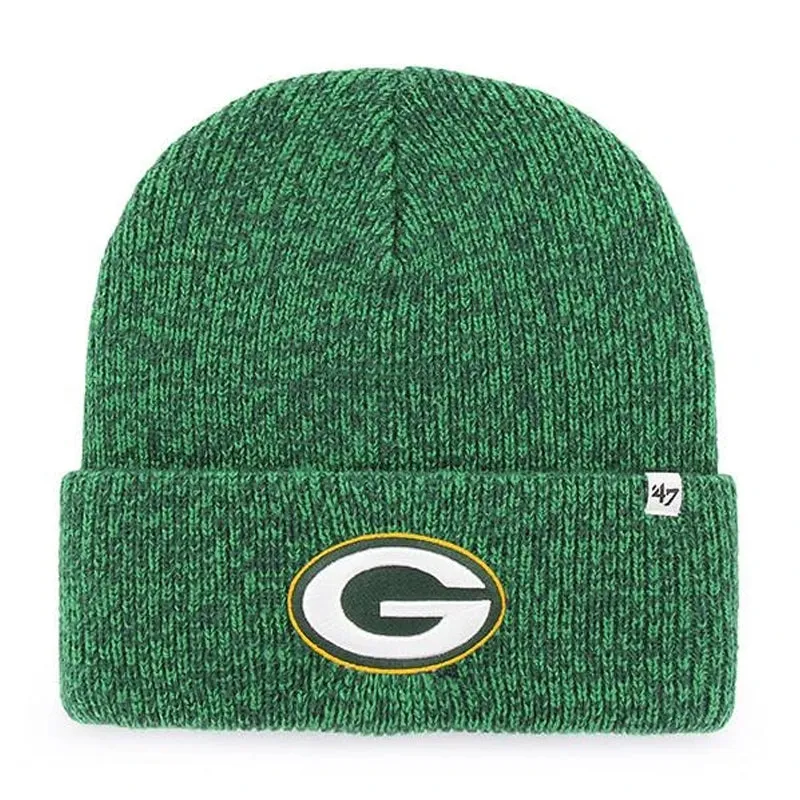 Green Bay Packers '47 Brand Green Brain Freeze Cuff Knit Beanie