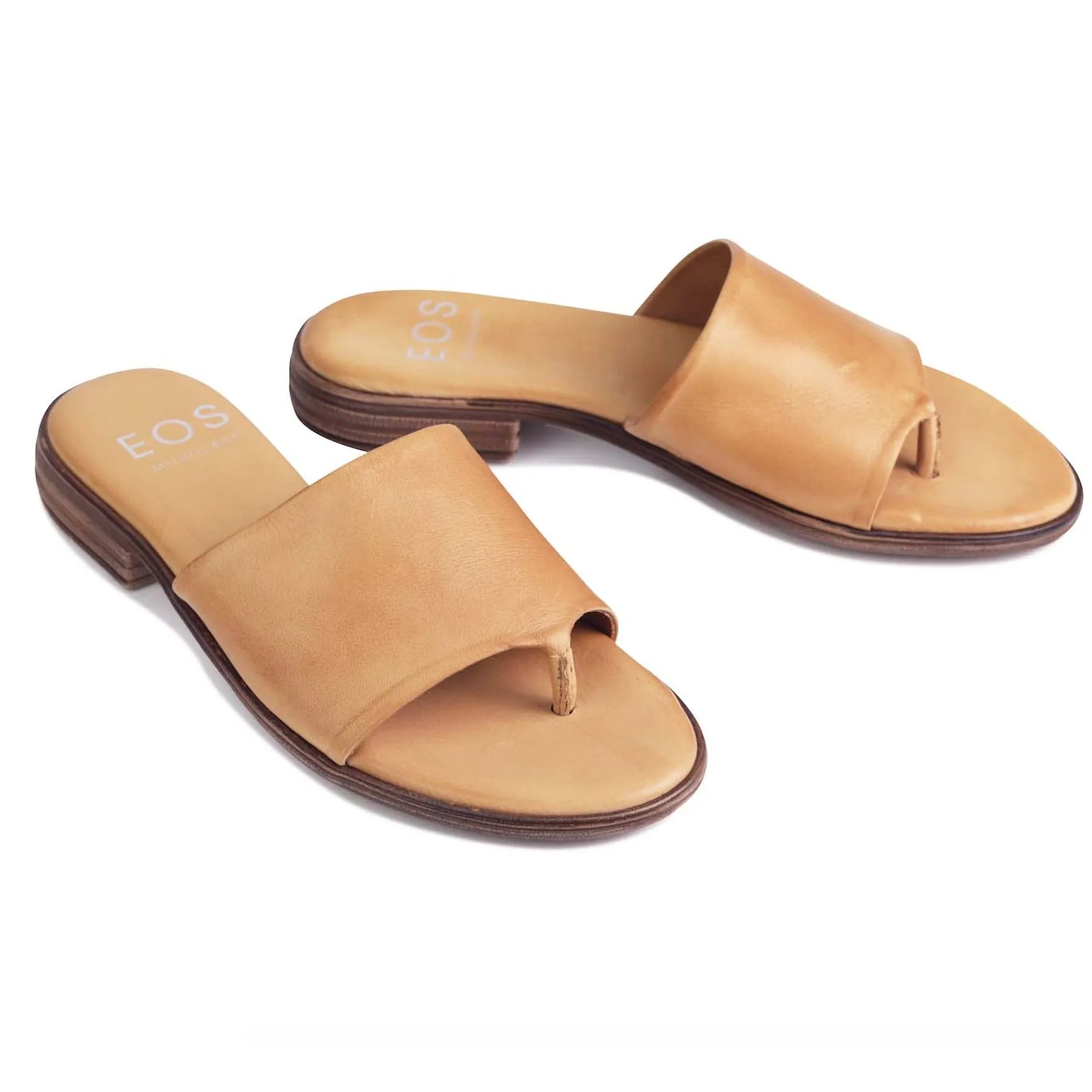 KAIA SLIDE SANDALS LEATHER