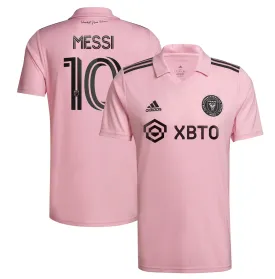 Men's Inter Miami CF Lionel Messi adidas Pink 2023 The Heart Beat Kit Replica Jersey