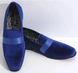 New Royal Blue Velvet Fashion Shoes