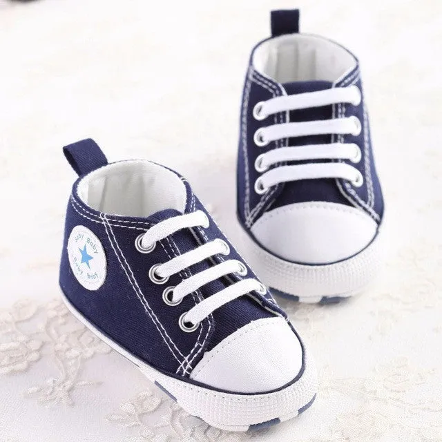 Newborn Baby Shoes Infant Baby First Walkers Spring Autumn Boys Girls Shoes Toddler Sports Sneakers Soft Soled Anti-slip Shoes