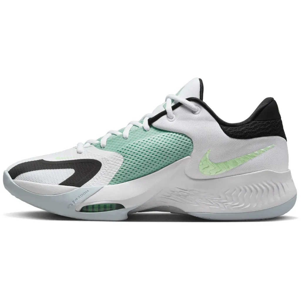 Nike Men's Zoom Freak 4 Shoes - White / Barely Volt / Black