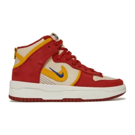 Nike Women's Dunk High Up Shoes - Cinnabar / Lapis / Sanddrift / Yellow Ochre