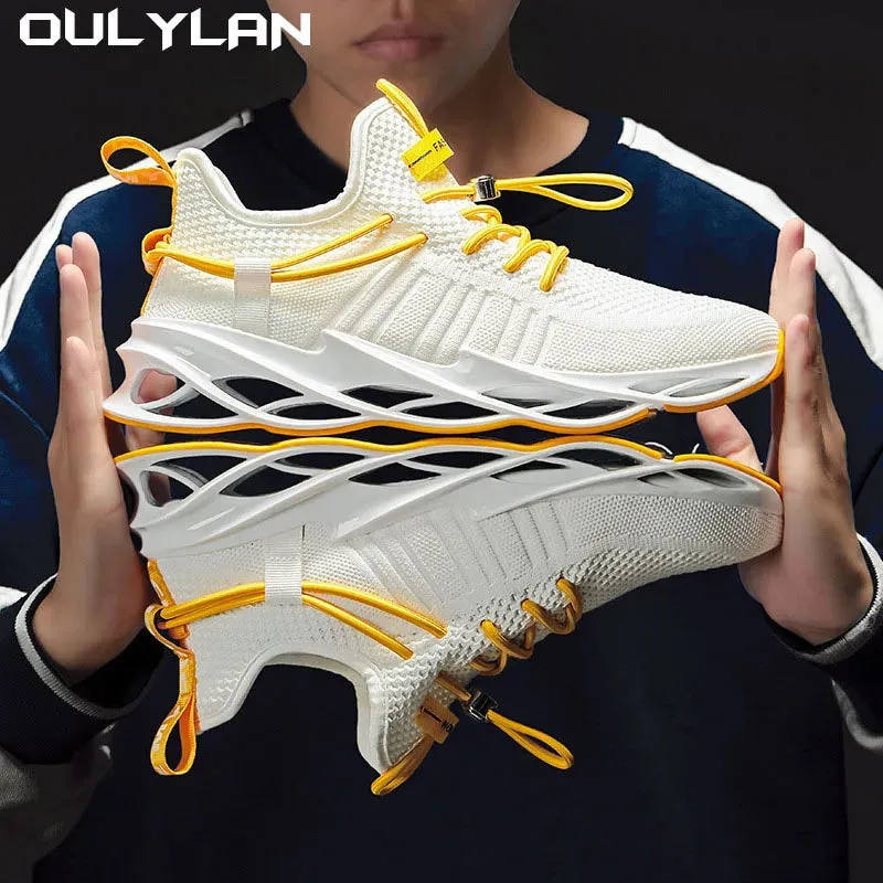 Oulylan Men's Running Shoes 2024: Lightweight, Breathable Sneakers for Outdoor Sports and Fashion Tennis