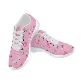 Pug cute Pink Women’s Running Shoes