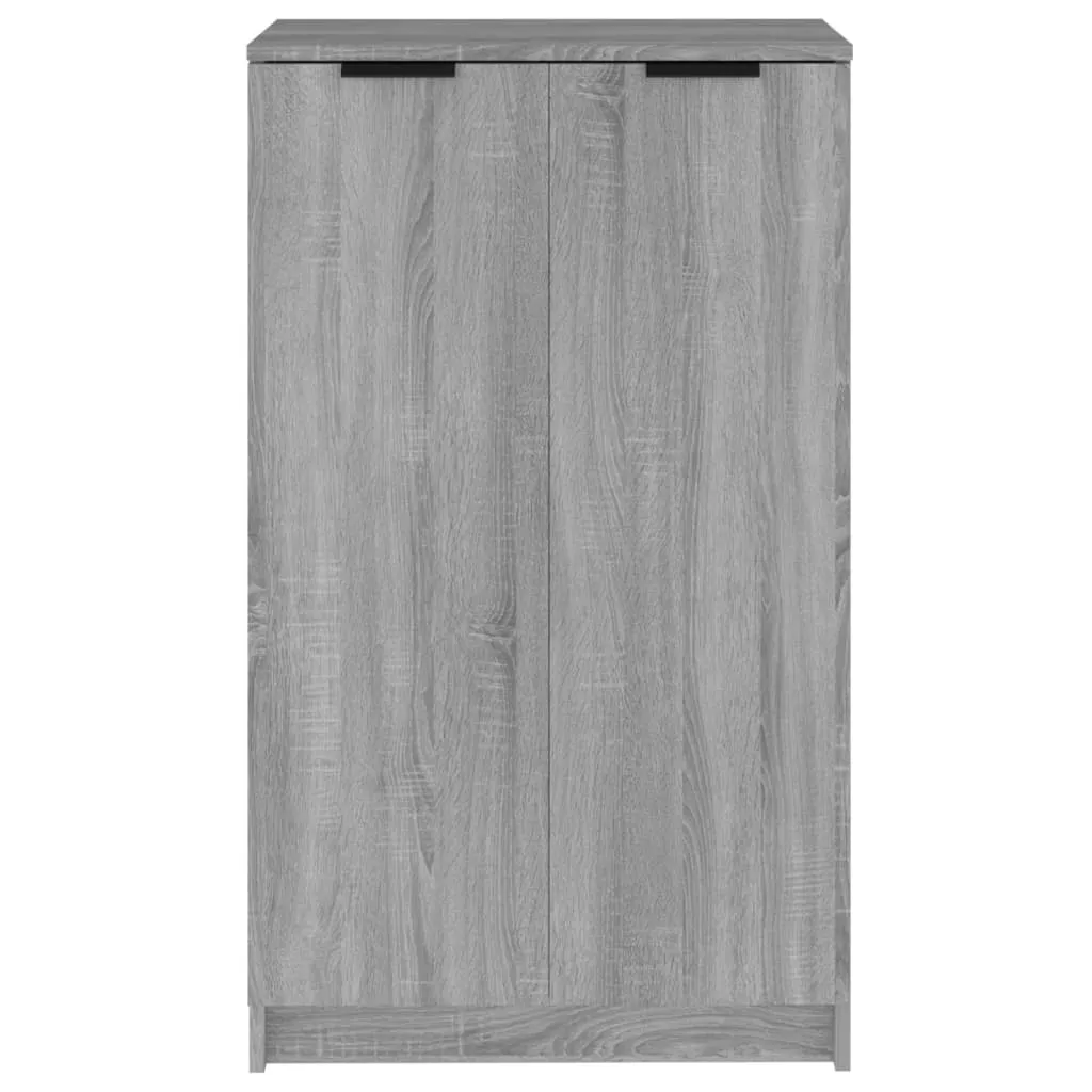 Shoe Cabinet Grey Sonoma 59x35x100 cm Engineered Wood