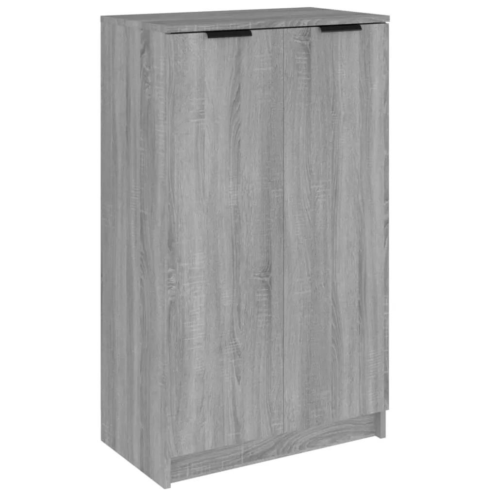 Shoe Cabinet Grey Sonoma 59x35x100 cm Engineered Wood