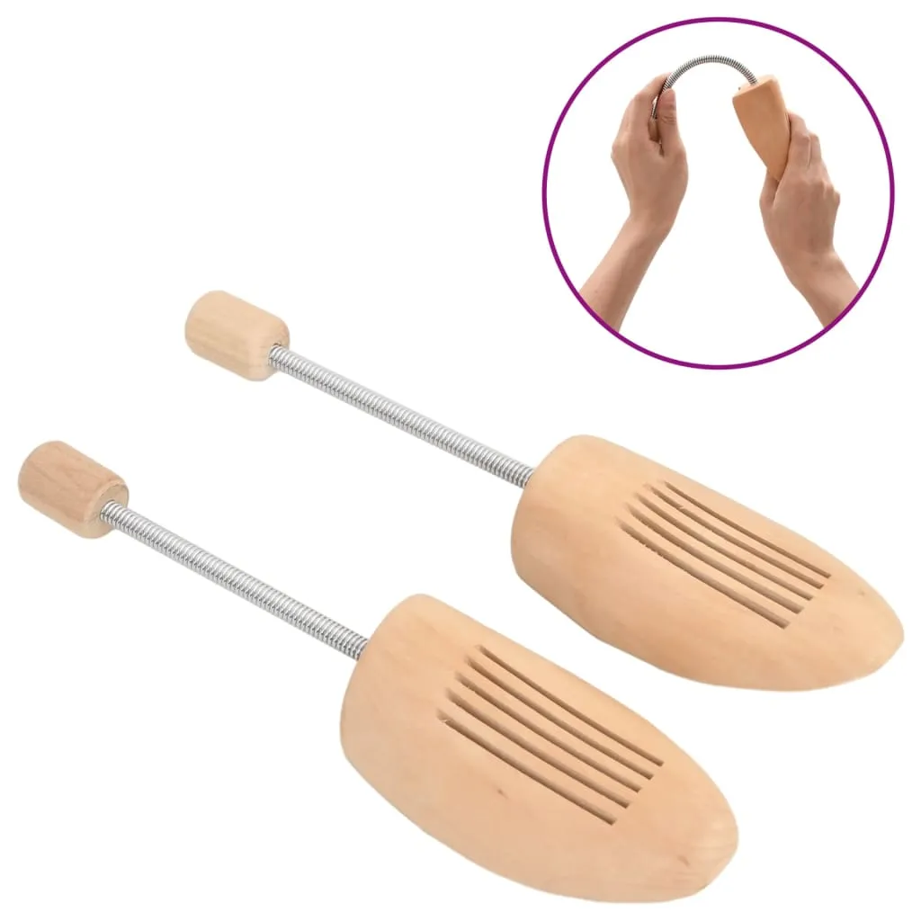 Shoe Trees 2 Pairs EU 35-38 Solid Wood Lotus