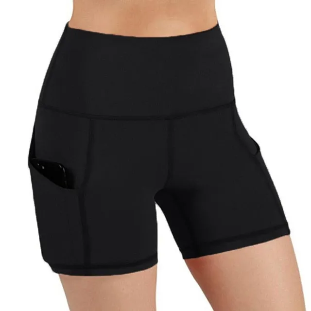 Side Pocket High Waist Running Capri