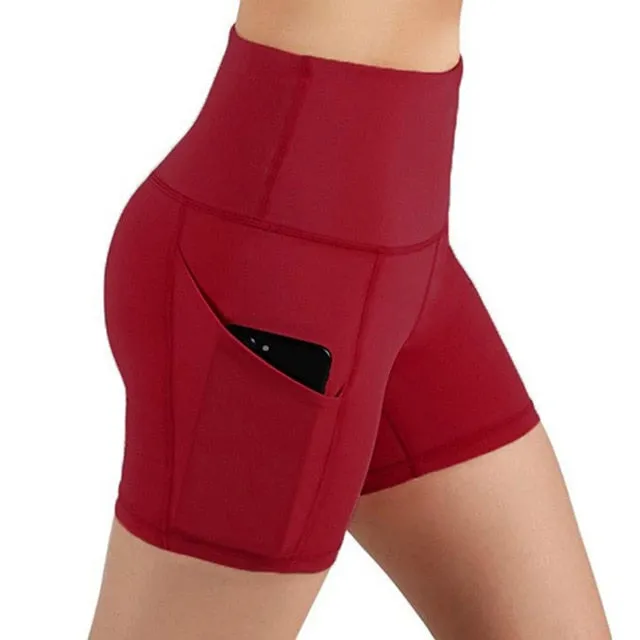 Side Pocket High Waist Running Capri