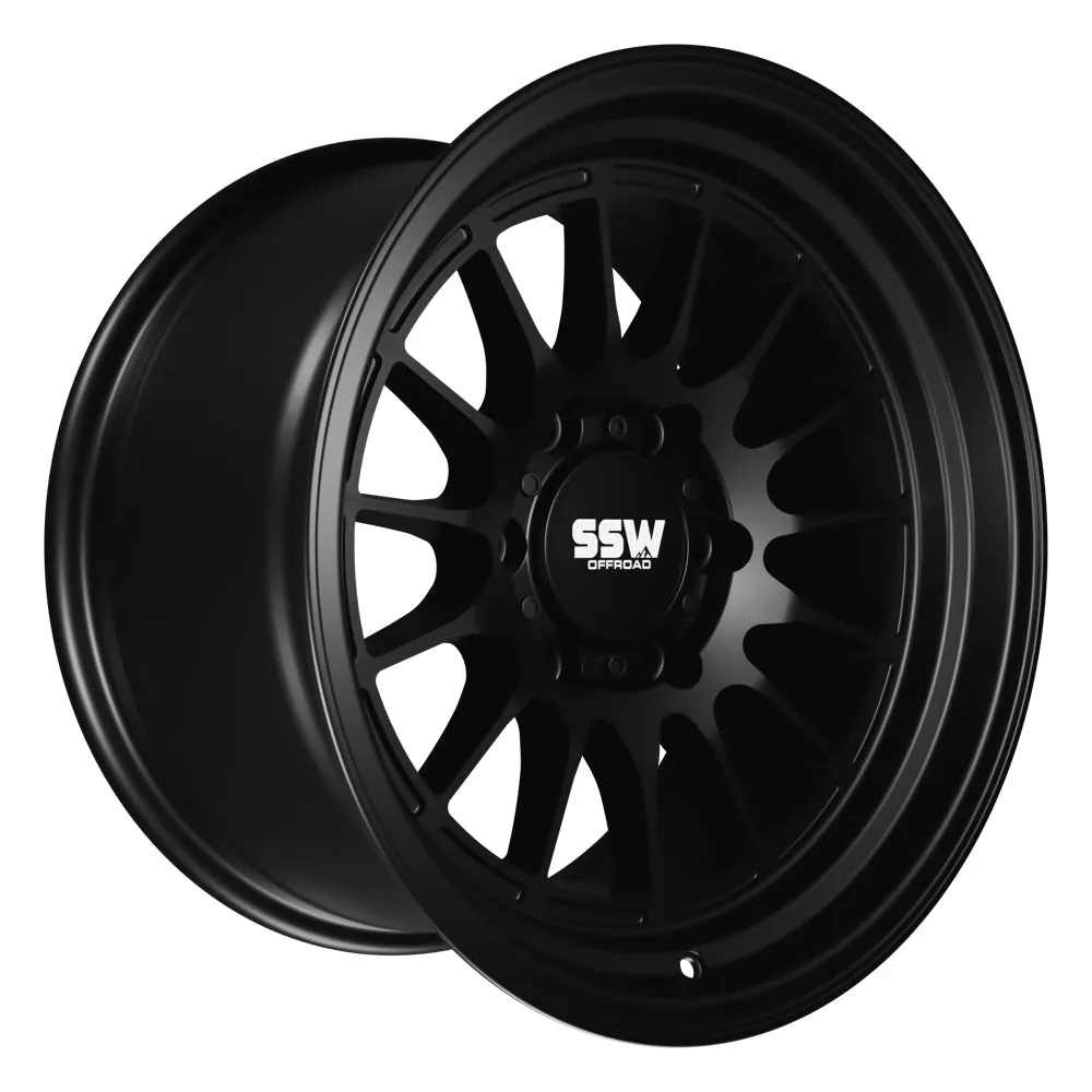 SSW Off-Road DAKAR Wheel - Matte Black - 17X9.0 -25 (6 LUG)