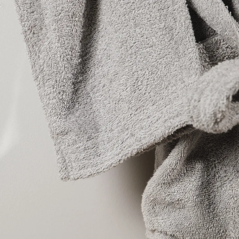 Whispersoft Toweling Bathrobe - Grey