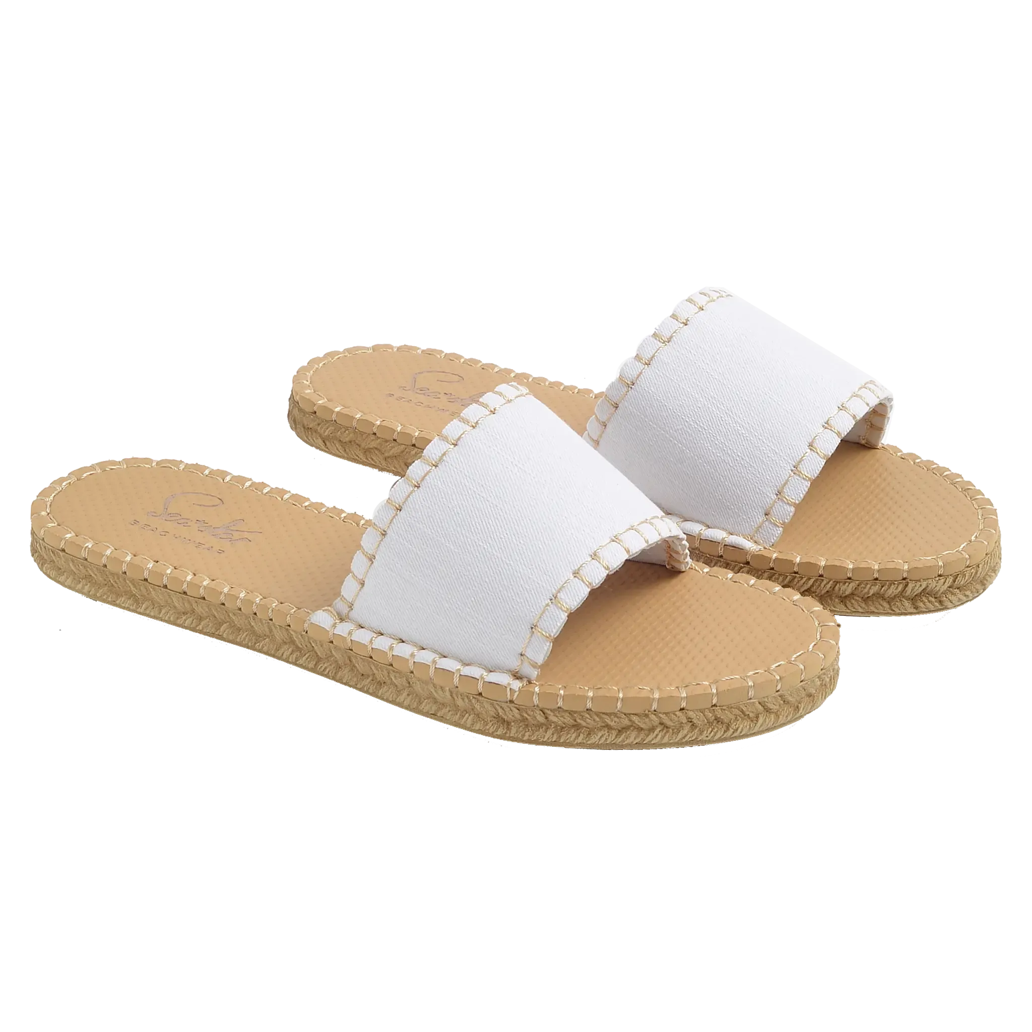 WHITE DENIM - WOMENS CABANA SLIDE