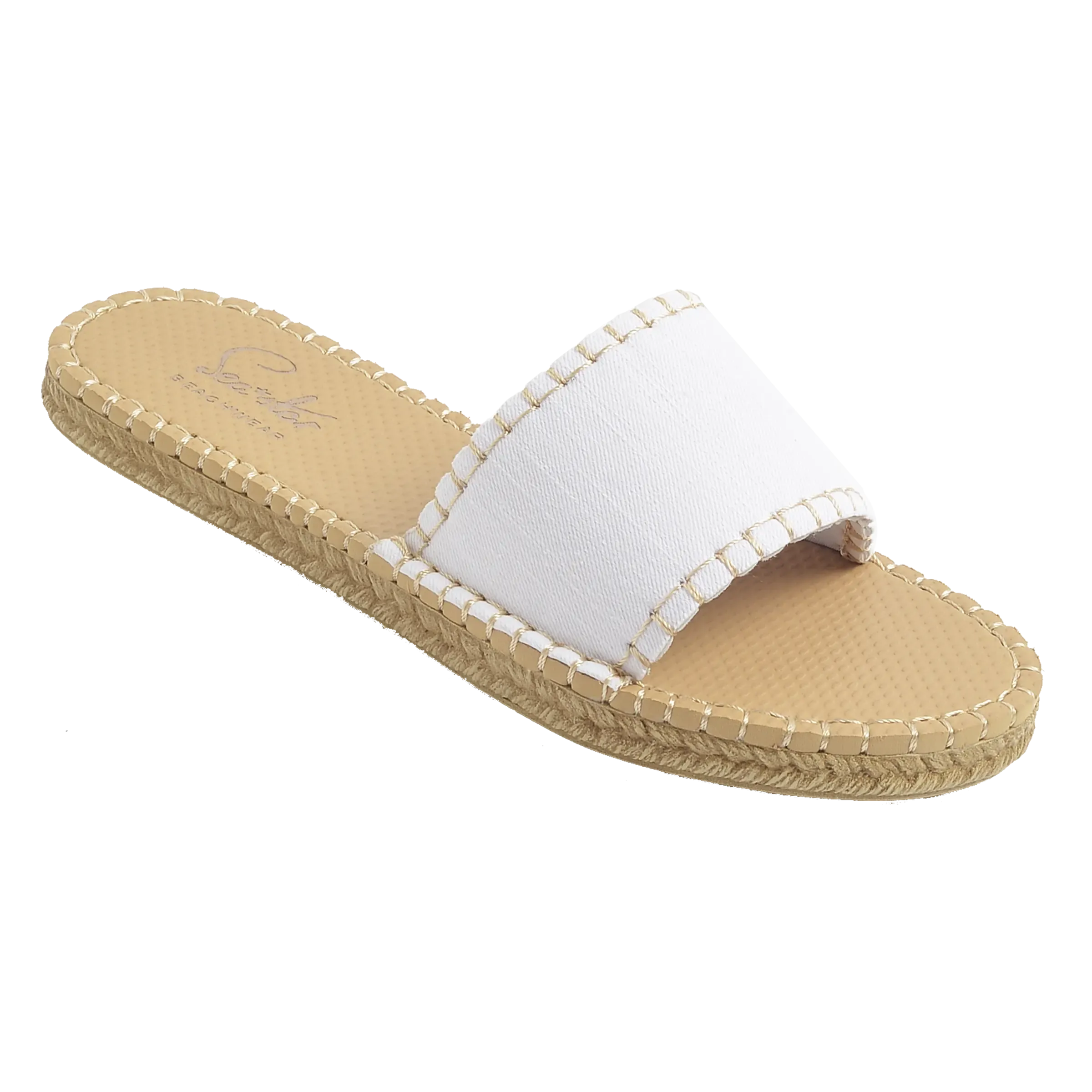 WHITE DENIM - WOMENS CABANA SLIDE