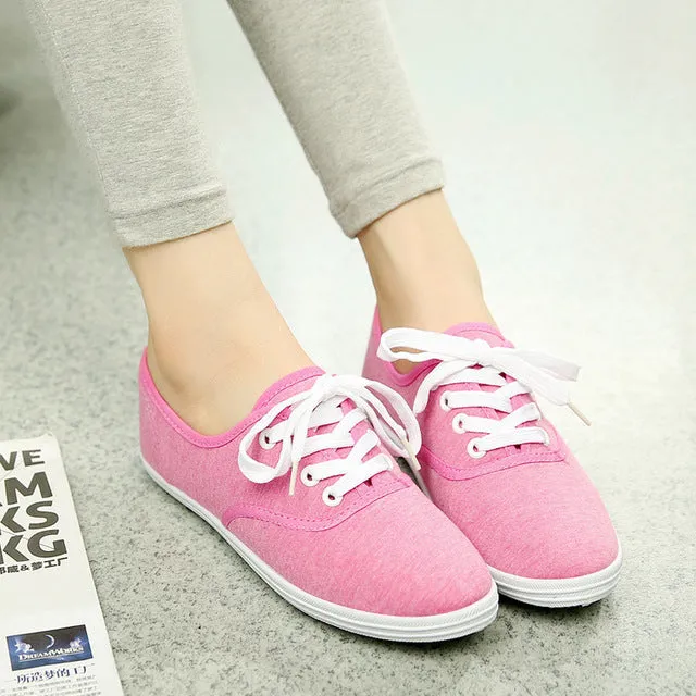 Women's spring canvas shoes female Korean white shoes breathable Chao Literature student shoes female foreign trade shoes