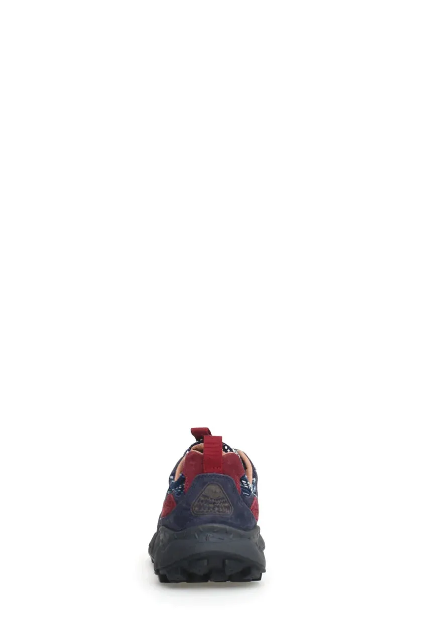 YAMANO 3 | Suede & Sashiko Canvas Sneaker | Navy/Blue